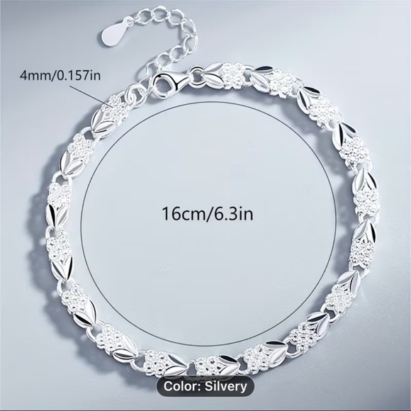 NEW Sterling Silver Charm Bracelet - Picture 5 of 8